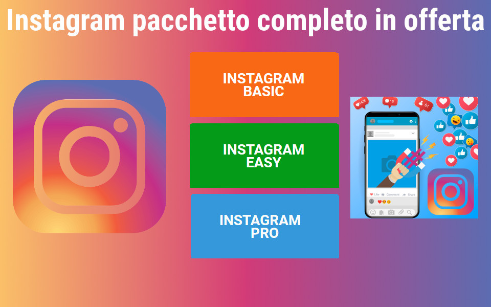 Pacchetto Instagram, più adatto alla tua attività-Padova