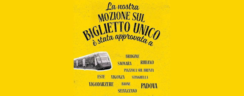Il biglietto unico a Padova e provincia-una svolta per il trasporto pubblico